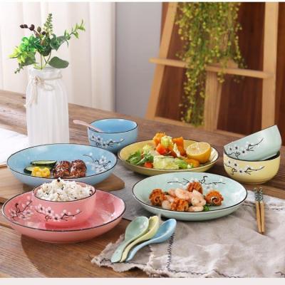 BỘ BÁT ĐŨA BĂNG MAI 4 MÀU